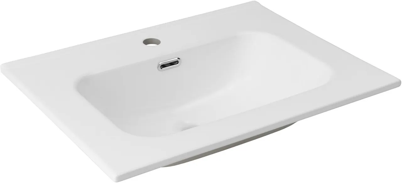 Товар: Раковина Aquanet Flat 60 белая матовая 00330429 - фото 4 Раковина Aquanet Flat 60 белая матовая 00330429 — фото 4, Раковины
