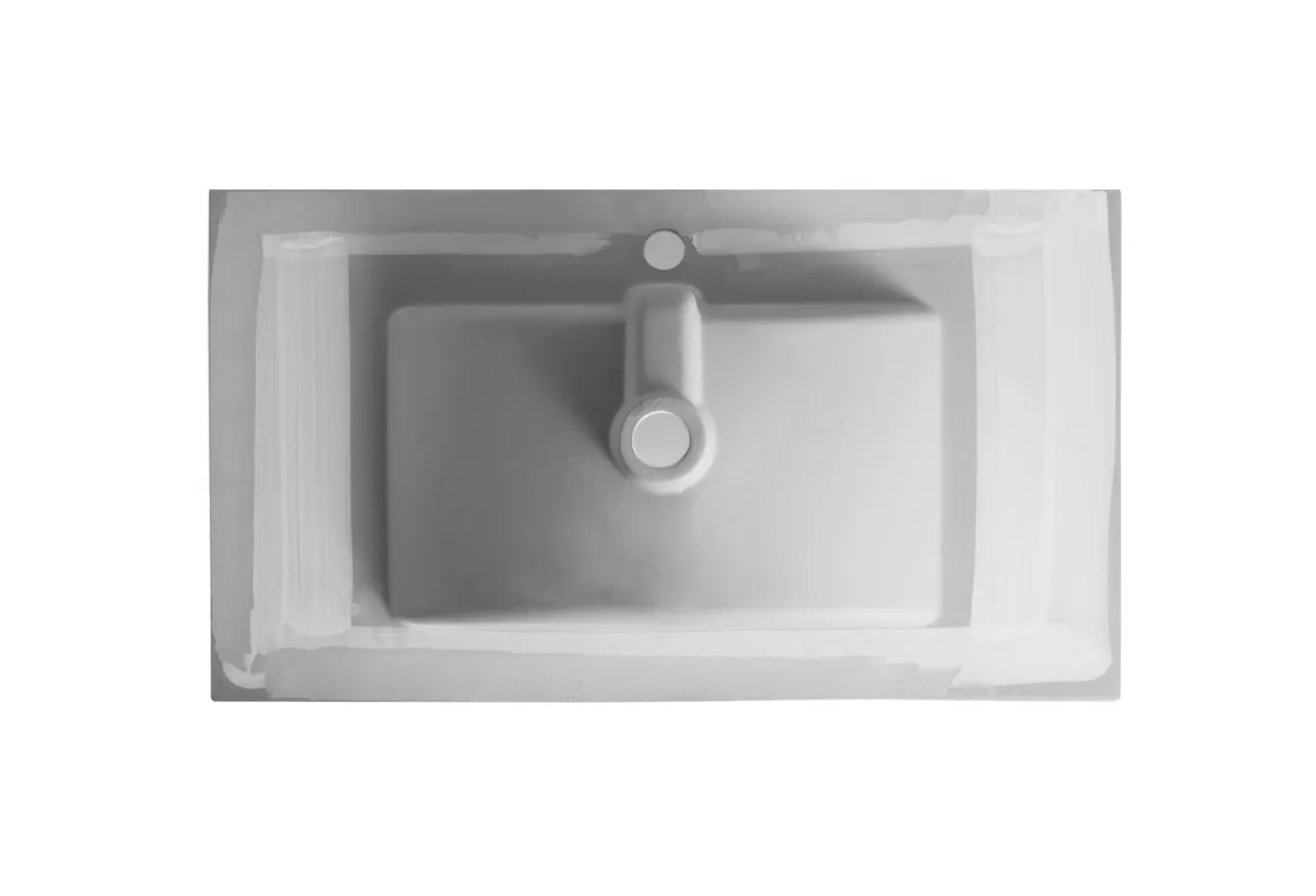 Раковина Orange B03-800w встраиваемая, белый — фото 5, Раковины встраиваемые сверху