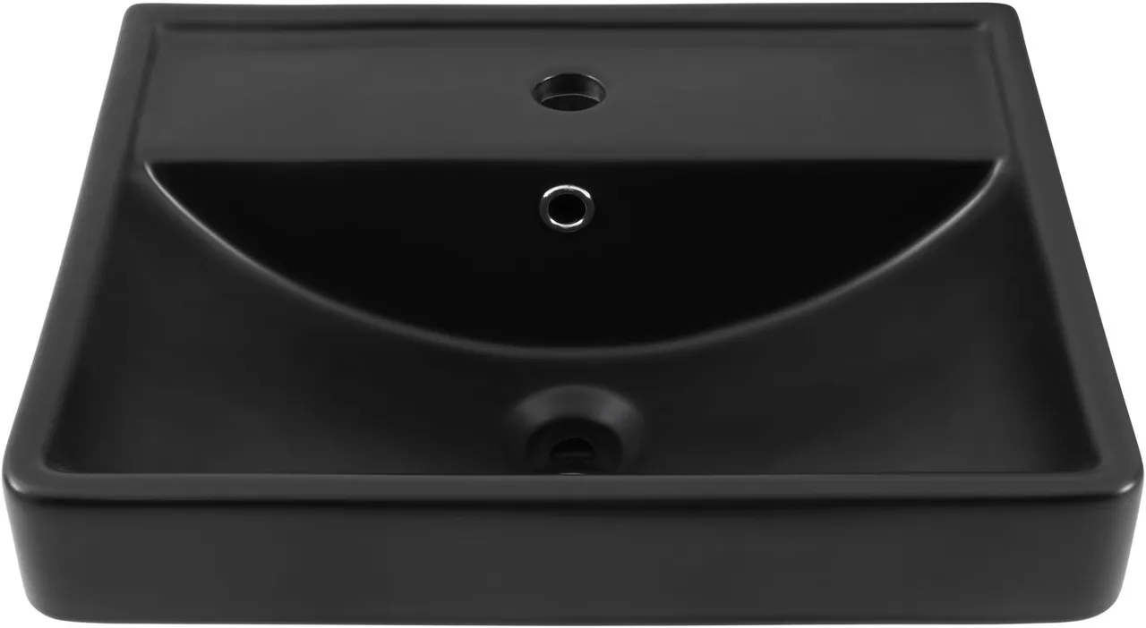 Товар: Раковина Aquanet Ирис 50 черная матовая 00329246 - фото 5 Раковина Aquanet Ирис 50 черная матовая 00329246 — фото 5, Раковины