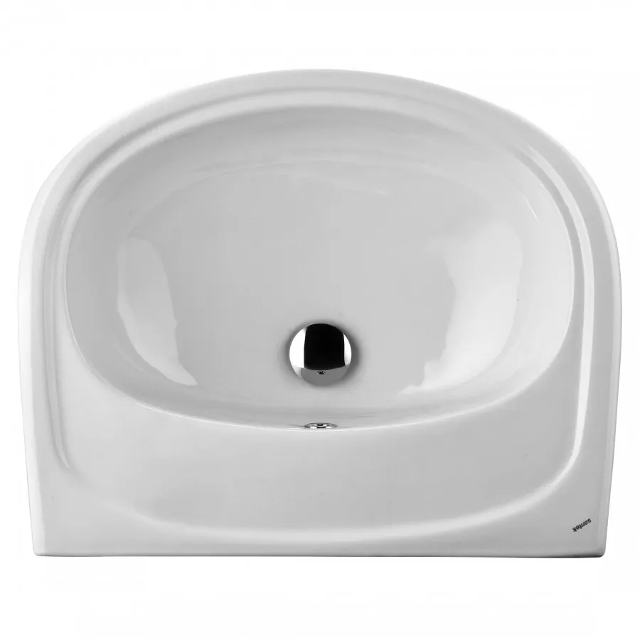 АНИМО Умывальник б/отв. 60 см., хр.кольцо, крепление, САНТЕК 1WH110505 — фото 2, Раковины подвесные