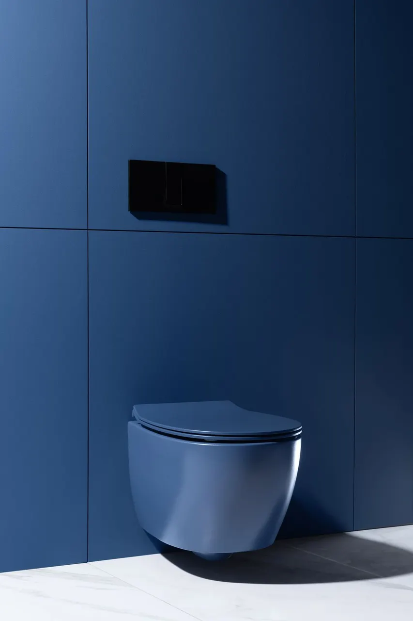 Товар: Чаша подвесного унитаза Allen Brau Fantasy 4.11004.ID индиго - фото 19 Чаша подвесного унитаза Allen Brau Fantasy 4.11004.ID индиго — фото 19, Подвесные унитазы