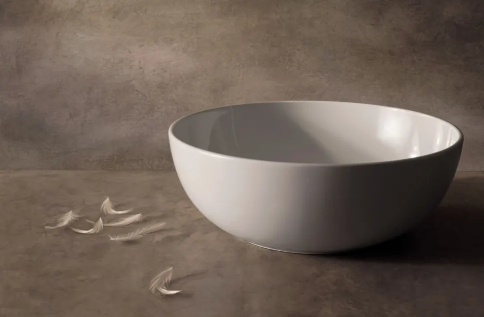 Товар: Раковина GLOBO T-EDGE на столешницу без отверстий цвет белый B6T45BI - фото 2 Раковина GLOBO T-EDGE на столешницу без отверстий цвет белый B6T45BI — фото 2, Раковины