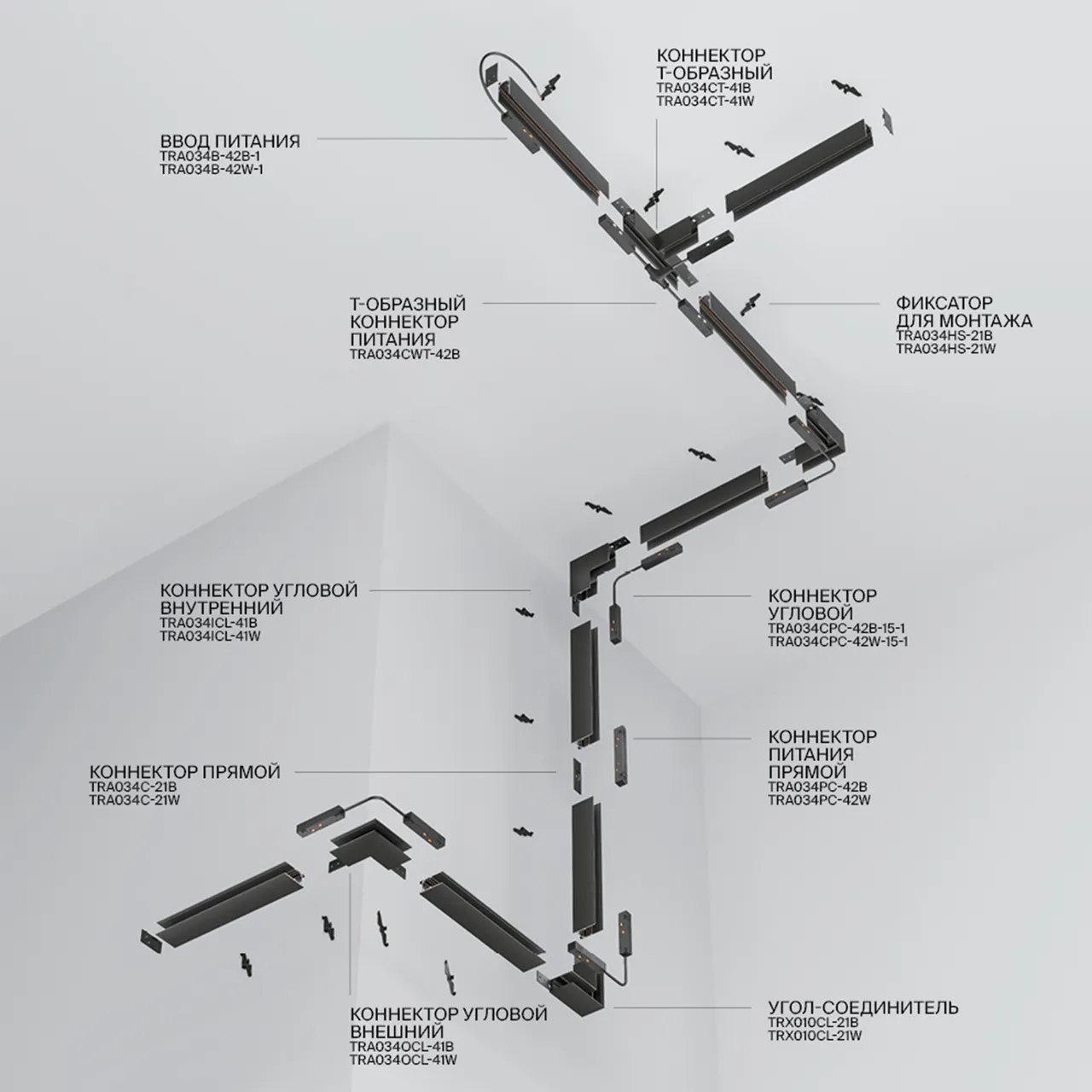Товар: Шинопровод встраиваемый Technical TRX034-422W - фото 2 Шинопровод встраиваемый Technical TRX034-422W — фото 2, Шинопроводы