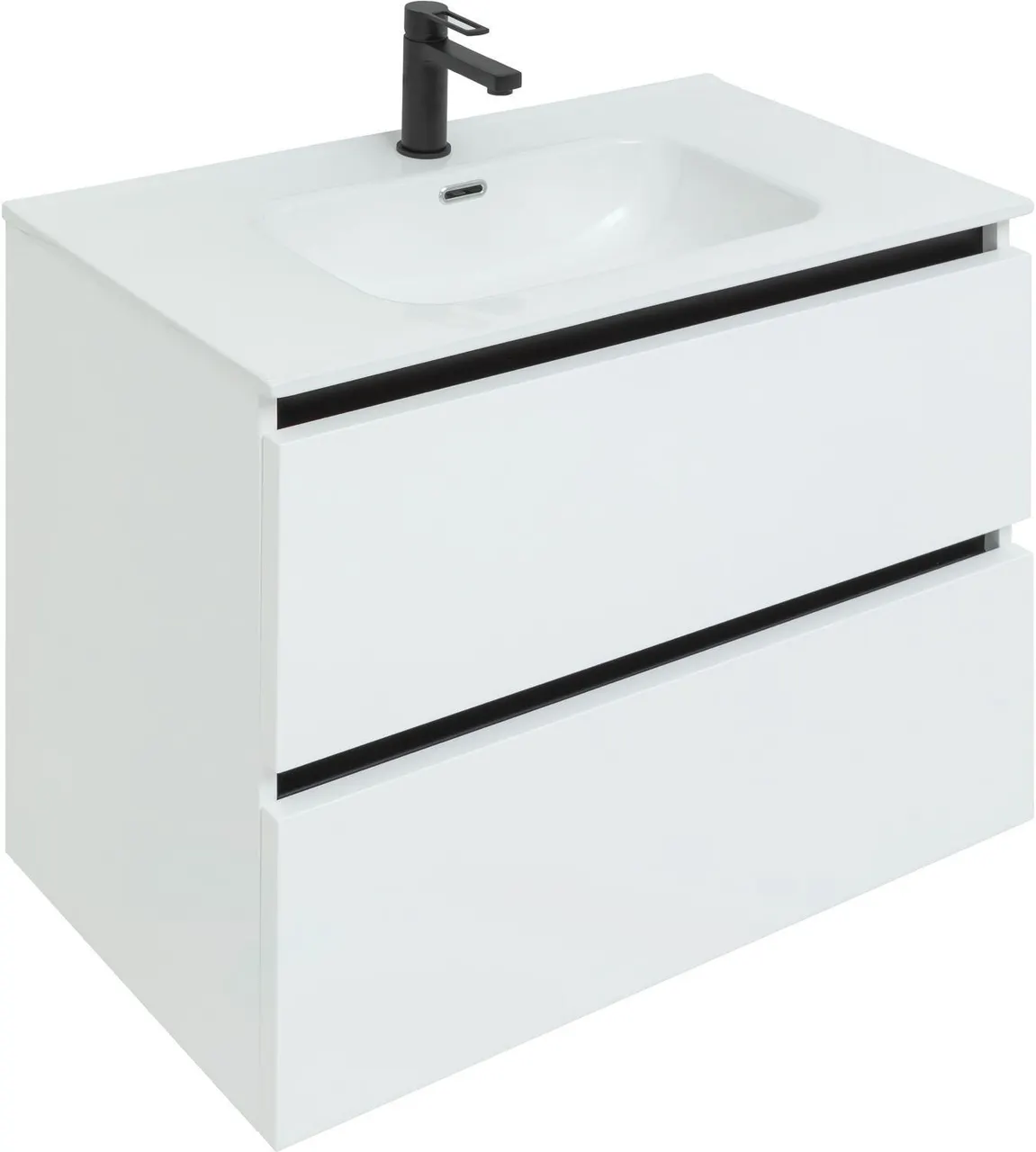 Раковина Aquanet Flat 100 белая 00254365 — фото 2, Раковины