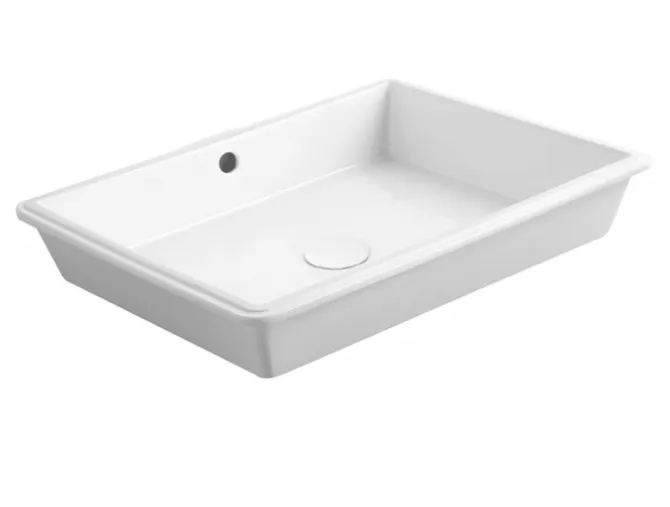 Товар: Раковина SIMAS AGILE под столешницу без отверстий цвет белый S60 - фото 1 Раковина SIMAS AGILE под столешницу без отверстий цвет белый S60 — фото 1, Раковины встраиваемые снизу