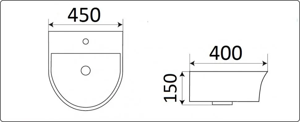 Товар: Умывальник CeramaLux 78370A - фото 1 Умывальник CeramaLux 78370A — фото 1, Раковины