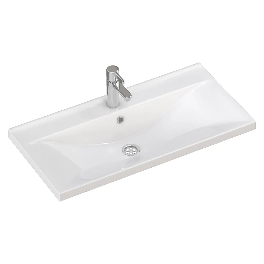 Товар: Раковина NEO 80, белая VIGO 9696-80 - фото 1 Раковина NEO 80, белая VIGO 9696-80 — фото 1, Раковины