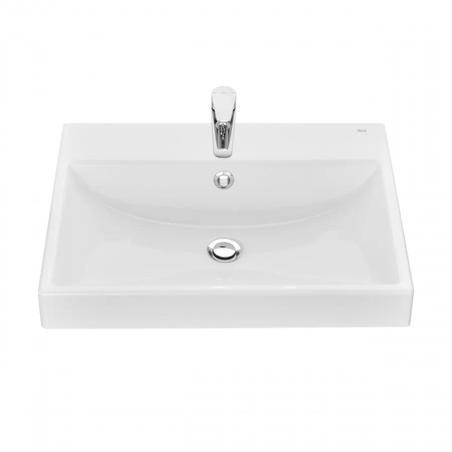Товар: ONA Мебельная раковина 600х460x121 мм из композитного материала, белый, ROCA ZRU9307561 - фото 2 ONA Мебельная раковина 600х460x121 мм из композитного материала, белый, ROCA ZRU9307561 — фото 2, Раковины