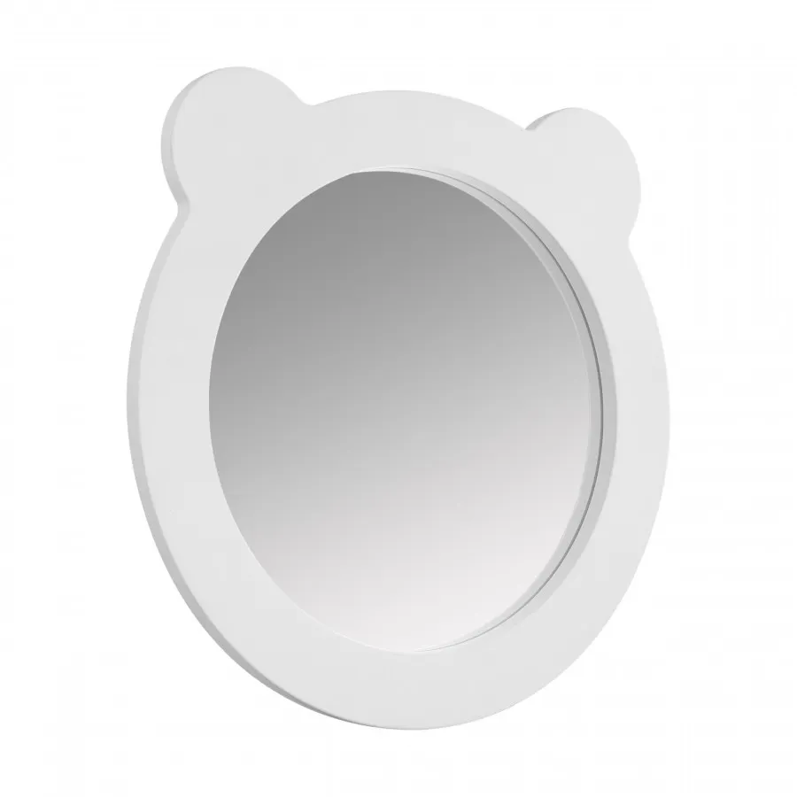 Товар: Зеркало КАСПЕР МИШКА , круглое, белый матовый 1A283302CRE20 - фото 2 Зеркало КАСПЕР МИШКА , круглое, белый матовый 1A283302CRE20 — фото 2, Зеркала в ванную комнату