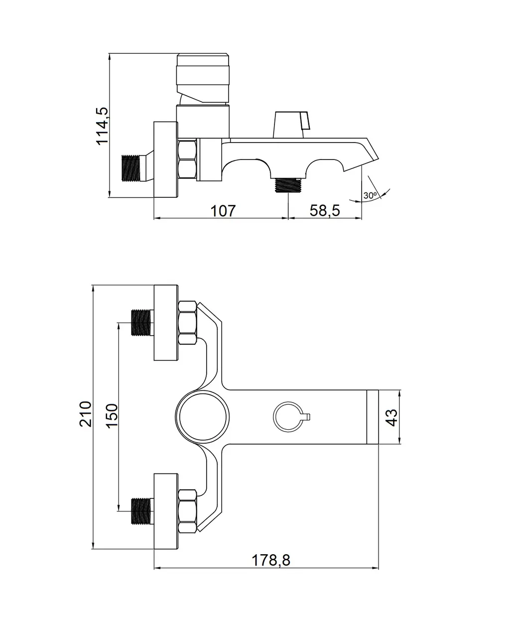 Товар: Orange Sole M03-100cr смеситель для ванны/душа однорычажный, хром - фото 1 Orange Sole M03-100cr смеситель для ванны/душа однорычажный, хром — фото 1, Смеситель для ванны