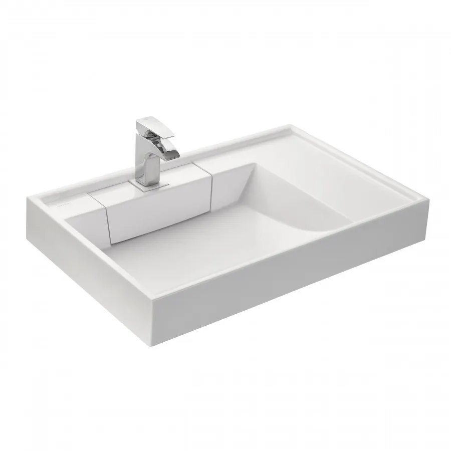 Товар: Раковина РЕЙН 80, белая 1A72113KRW010 - фото 2 Раковина РЕЙН 80, белая 1A72113KRW010 — фото 2, Раковины