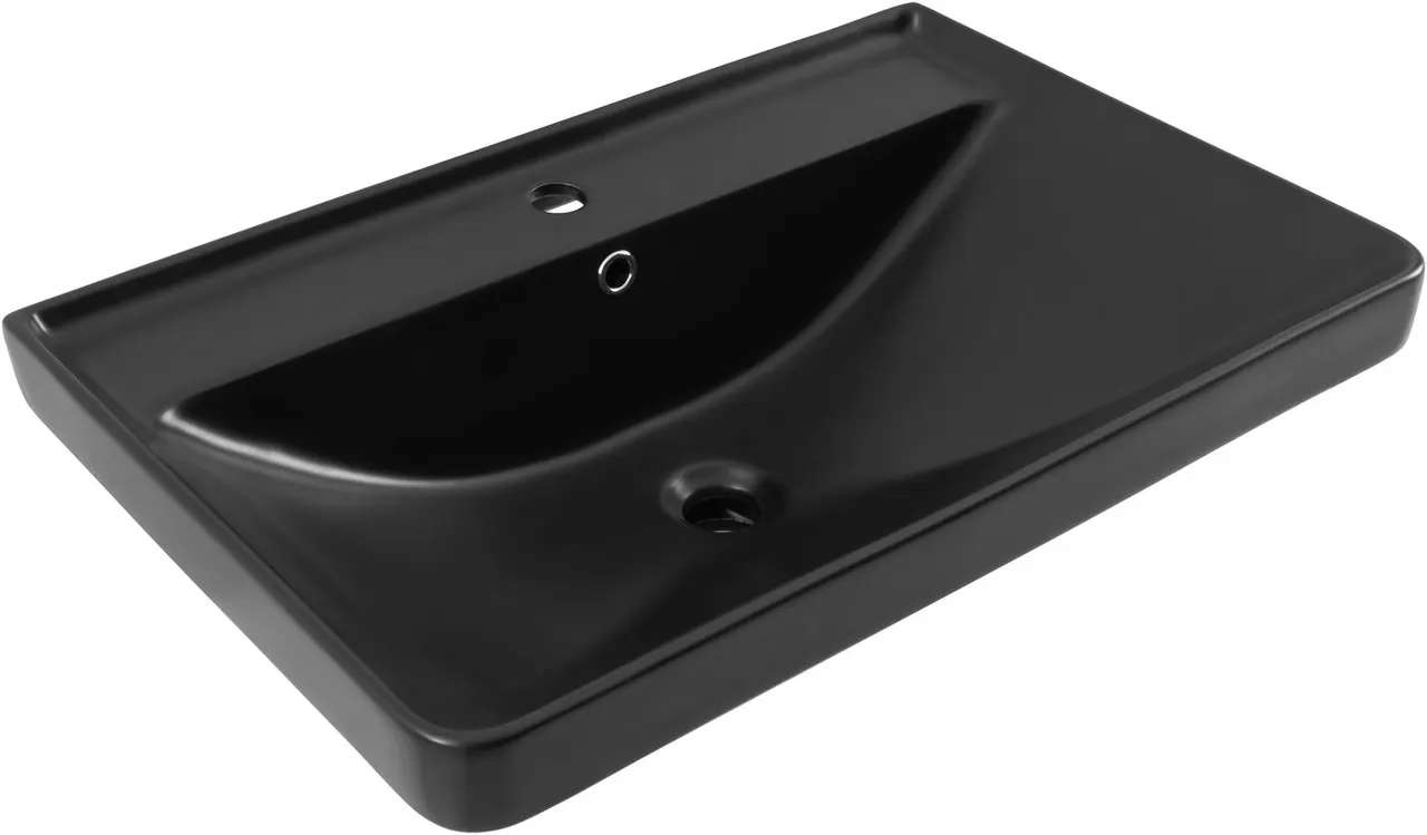 Раковина Aquanet Ирис 70 черная матовая 00329248 — фото 4, Раковины