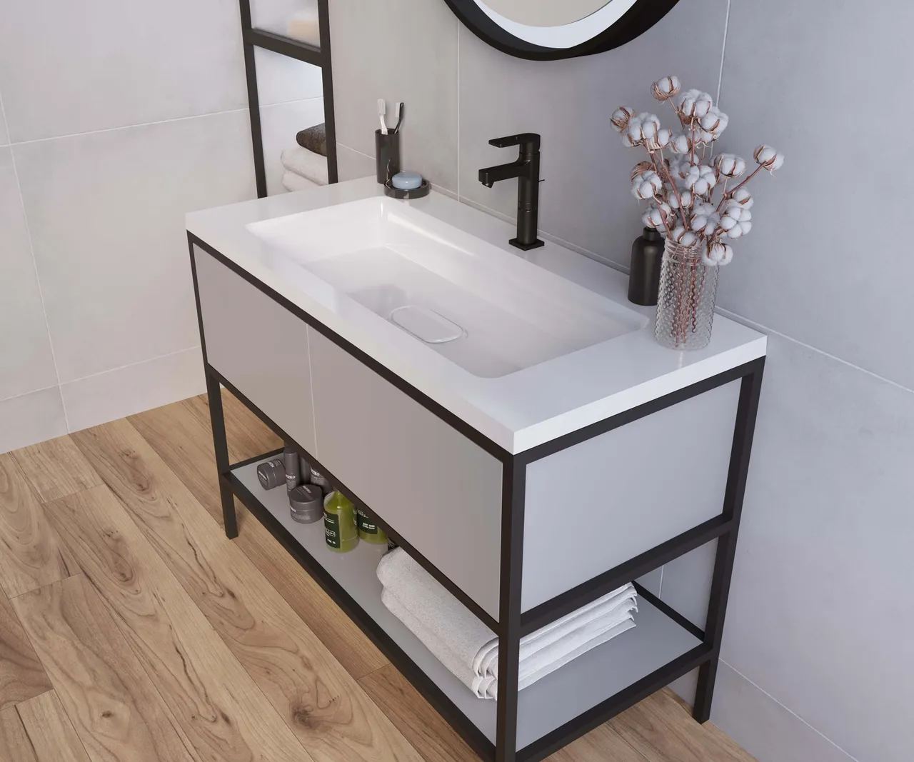 Раковина мебельная и на столешницу Modul 100 4627173210447 — фото 5, Раковины накладные