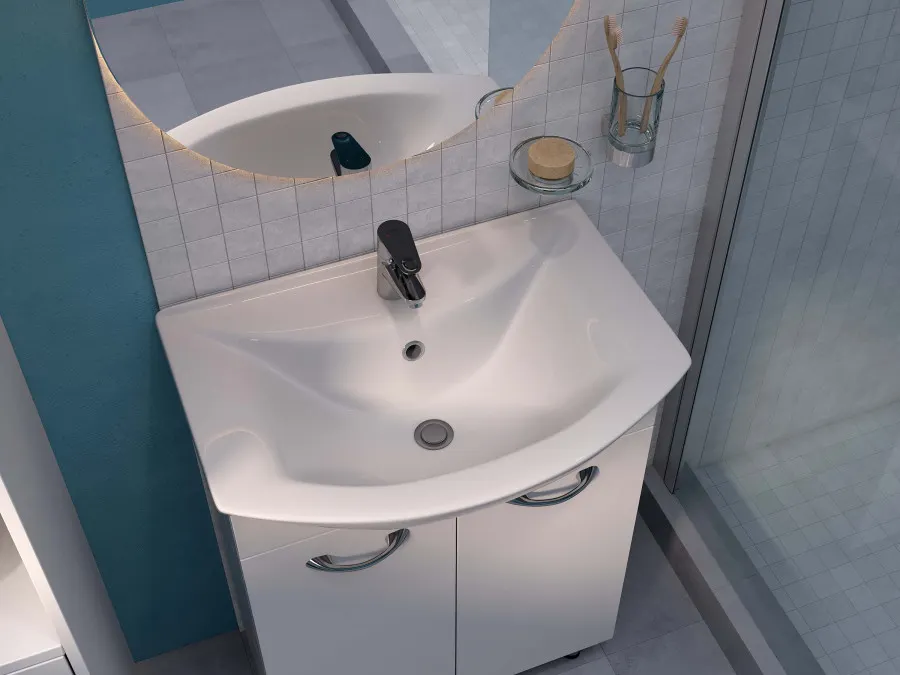 Умывальник мебельный "Грация" 60 см. с отв., 1 сорт SANTERI 131203S0011B0 — фото 4, Раковины