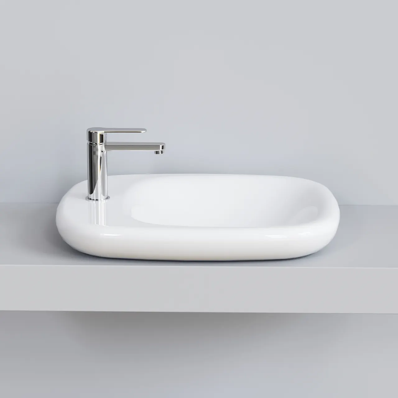 Товар: Раковина Ambassador Diamond 126T20001 (540*450*100) БЕЛАЯ - фото 5 Раковина Ambassador Diamond 126T20001 (540*450*100) БЕЛАЯ — фото 5, Раковины