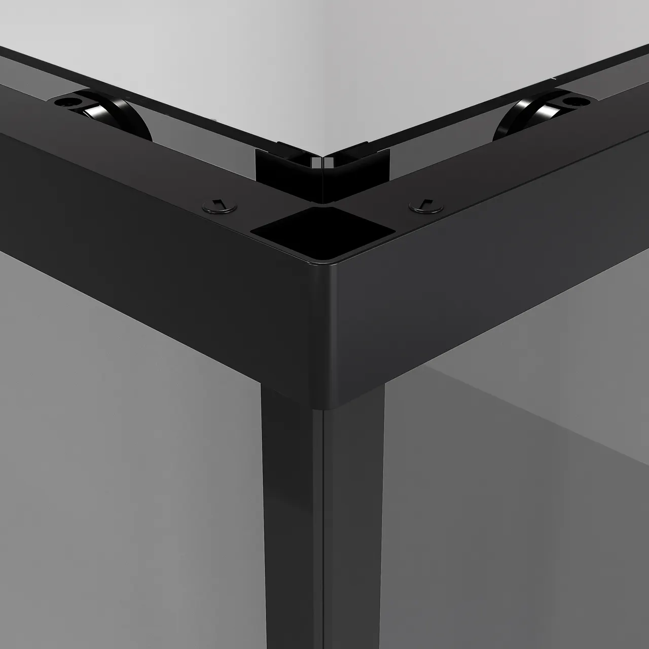 Душевое ограждение Niagara Nova NG-2829-34BLACK (90х90х195) квадрат,черный матовый,двери раздвижные,стекло тонированное,1 место — фото 8, Душевые уголки