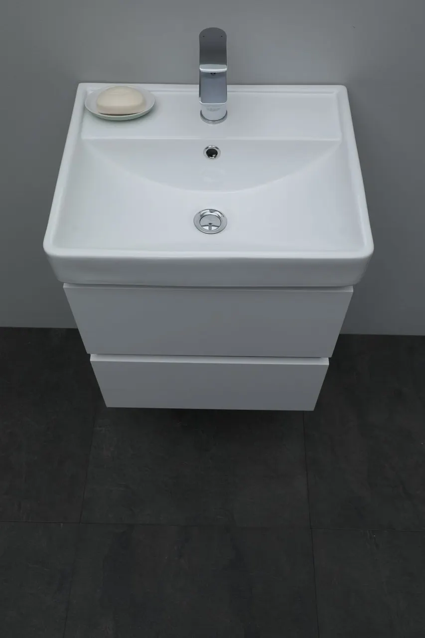 Товар: Раковина Aquanet Ирис 50 белая 00301802 - фото 9 Раковина Aquanet Ирис 50 белая 00301802 — фото 9, Раковины