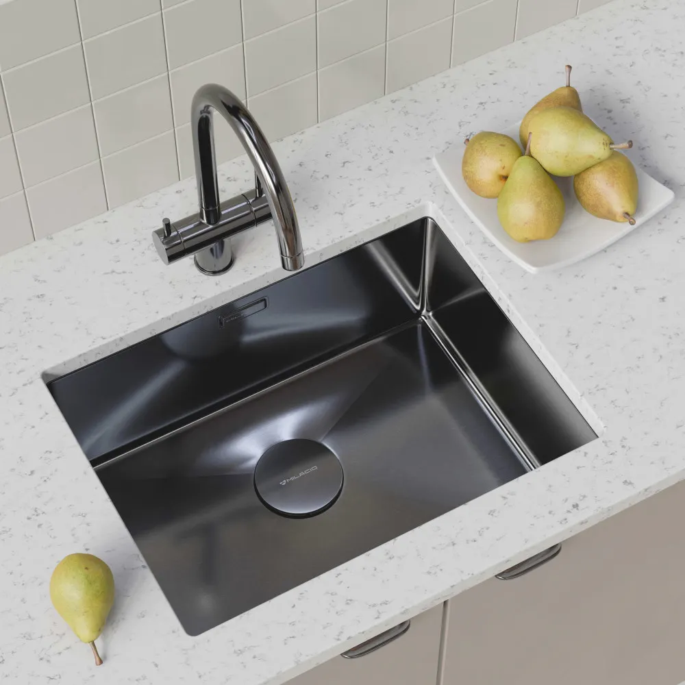 Товар: Декоративная крышка Milacio MCU.004.GM, вороненая сталь - фото 5 Декоративная крышка Milacio MCU.004.GM, вороненая сталь — фото 5, Прочие комплектующие для слива и канализации