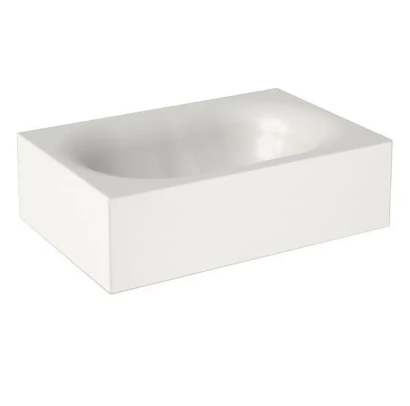 Товар: Раковина HATRIA VALLEY Y1GD01 накладная без отверстия без перелива цвет белый - фото 1 Раковина HATRIA VALLEY Y1GD01 накладная без отверстия без перелива цвет белый — фото 1, Раковины