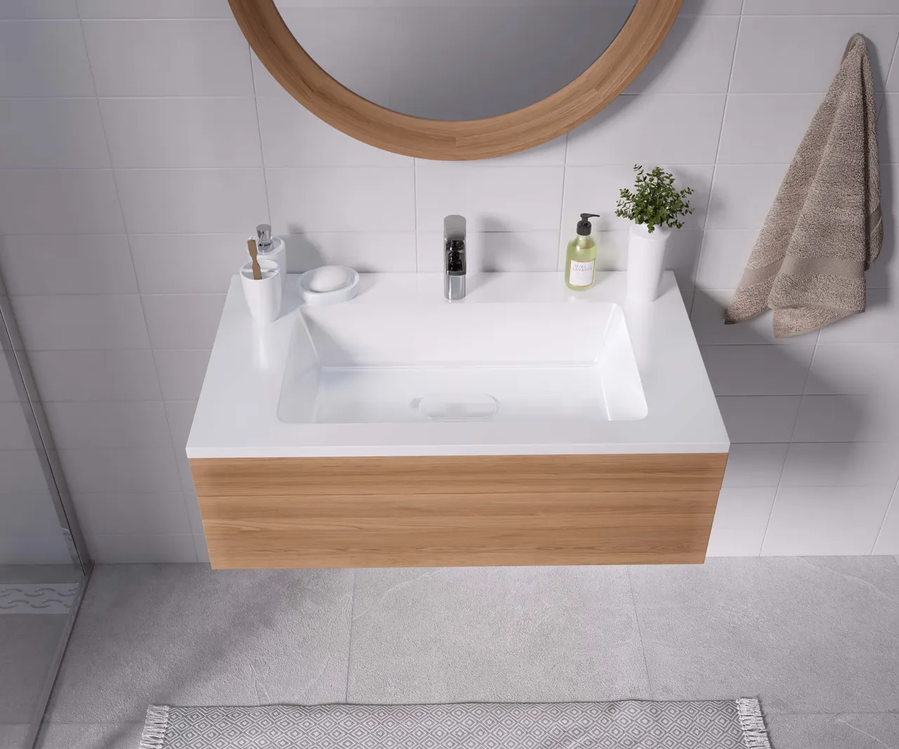 Товар: Раковина мебельная и на столешницу Modul 80 4627173210430 - фото 4 Раковина мебельная и на столешницу Modul 80 4627173210430 — фото 4, Раковины накладные