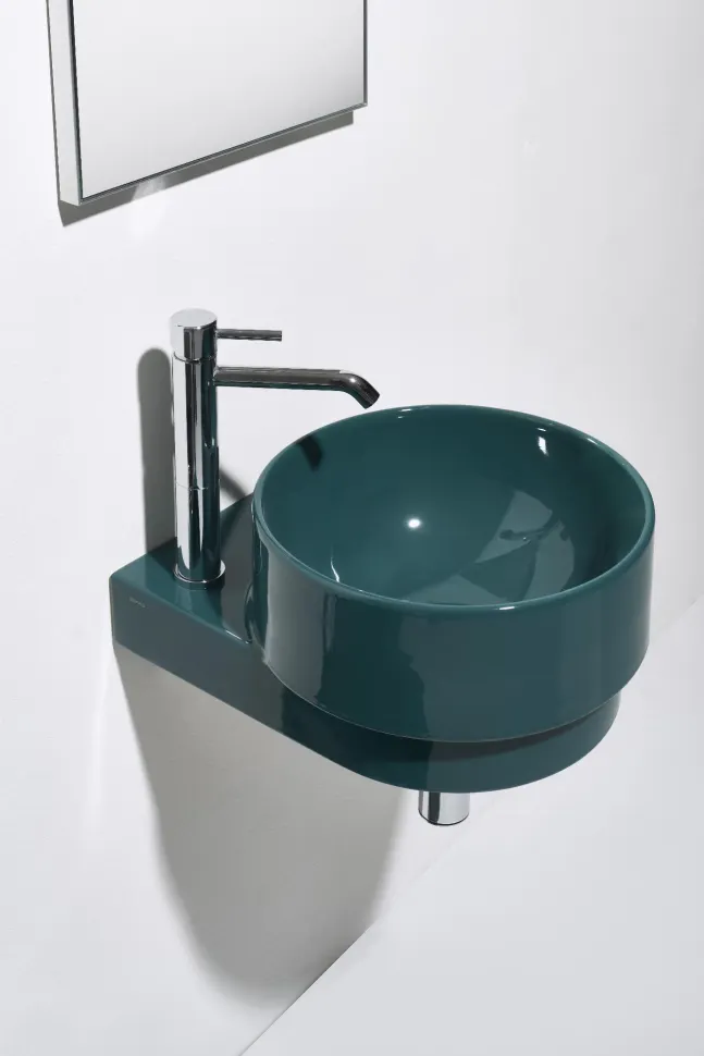 Раковина SIMAS PO-MO подвесная или накладная без отверстий цвет белый PO05 — фото 2, Раковины накладные