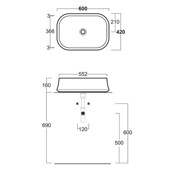 Товар: Раковина SIMAS SHARP накладная без отверстий цвет синий матовый SH08.NA - фото 3 Раковина SIMAS SHARP накладная без отверстий цвет синий матовый SH08.NA — фото 3, Раковины накладные