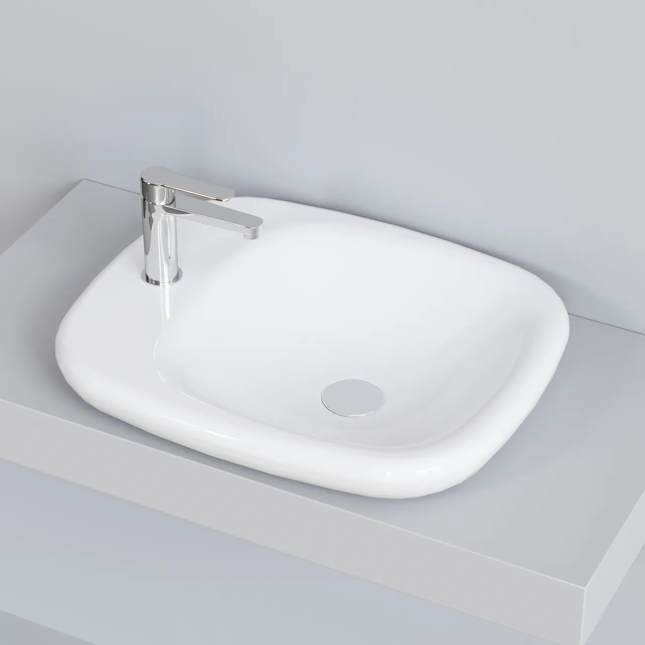 Товар: Раковина Ambassador Diamond 126T20001 (540*450*100) БЕЛАЯ - фото 6 Раковина Ambassador Diamond 126T20001 (540*450*100) БЕЛАЯ — фото 6, Раковины