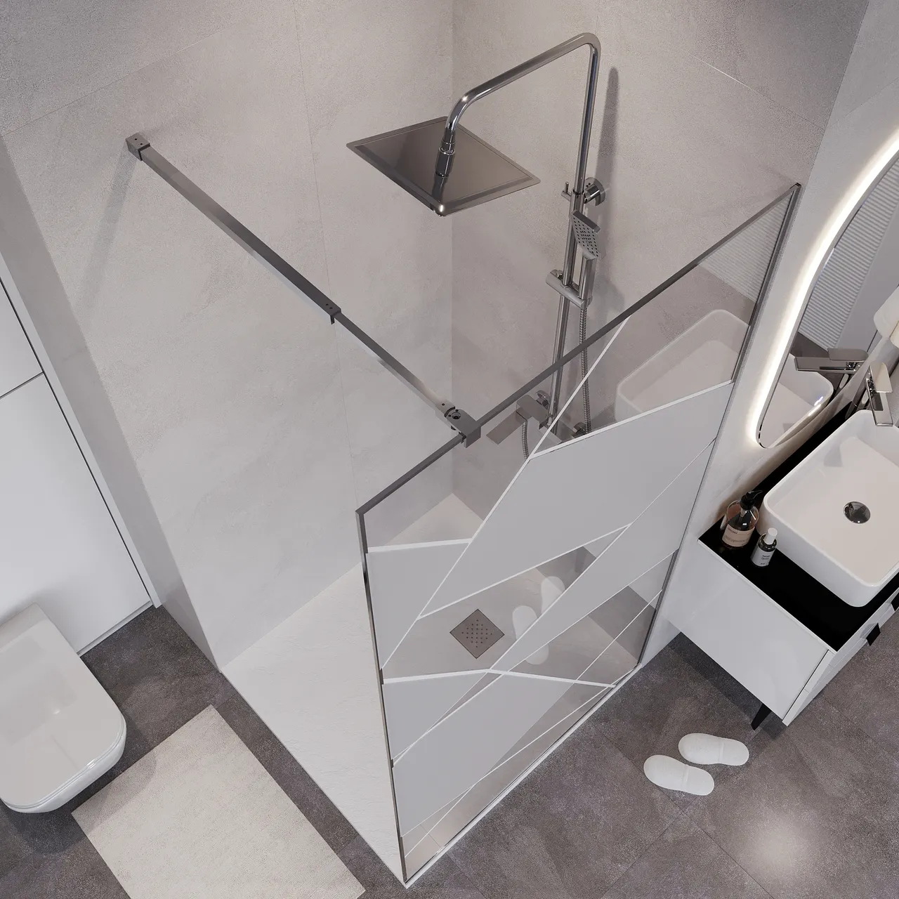 Товар: Душевая перегородка Niagara Nova NG-660-12 (120х195) хром,стекло прозрачное с рисунком,1 место - фото 5 Душевая перегородка Niagara Nova NG-660-12 (120х195) хром,стекло прозрачное с рисунком,1 место — фото 5, Душевые перегородки