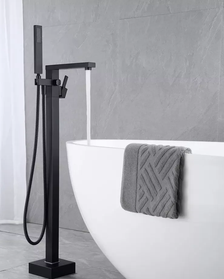 Товар: Смеситель ALBANO Black для отдельностоящей ванны, цвет матовый черный, латунь BOCH MANN BM8923 - фото 3 Смеситель ALBANO Black для отдельностоящей ванны, цвет матовый черный, латунь BOCH MANN BM8923 — фото 3, Смеситель для ванны