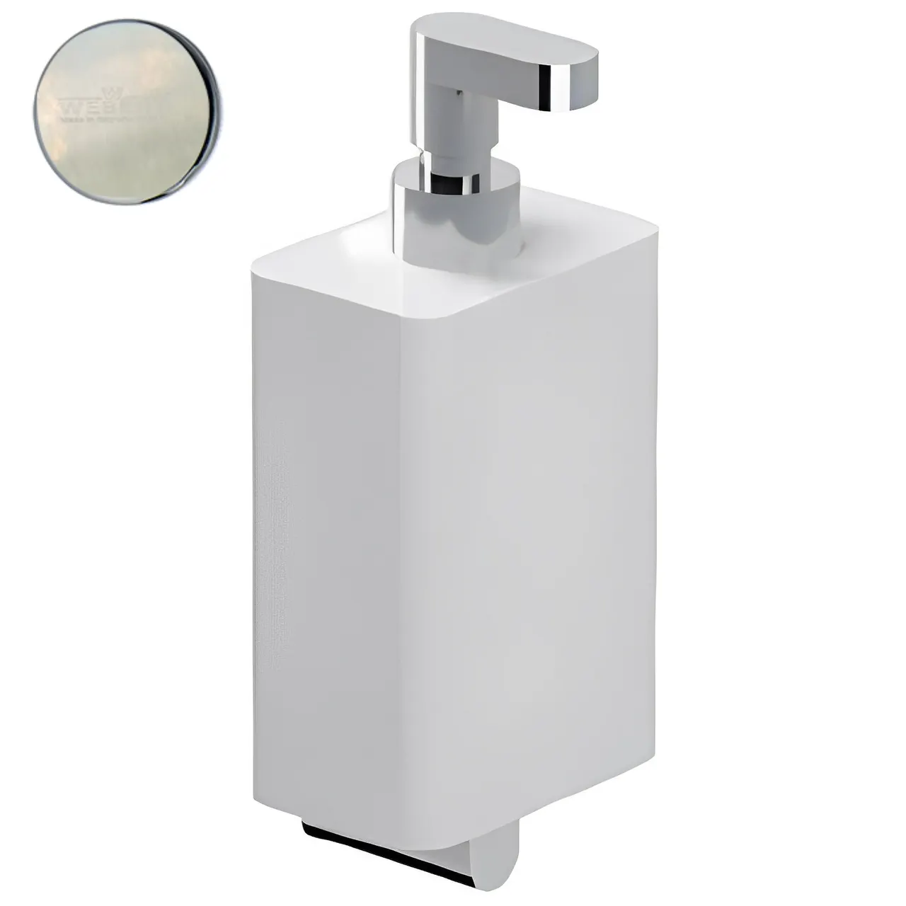 Дозатор жидкого мыла Webert Living LV500201345, никель — фото 1, Дозаторы