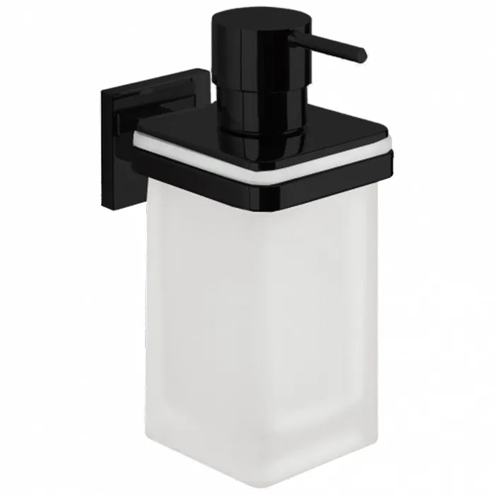 Дозатор COLOMBO DESIGN BASICQ B9337.NM настенный цвет черный матовый — фото 1, Дозаторы