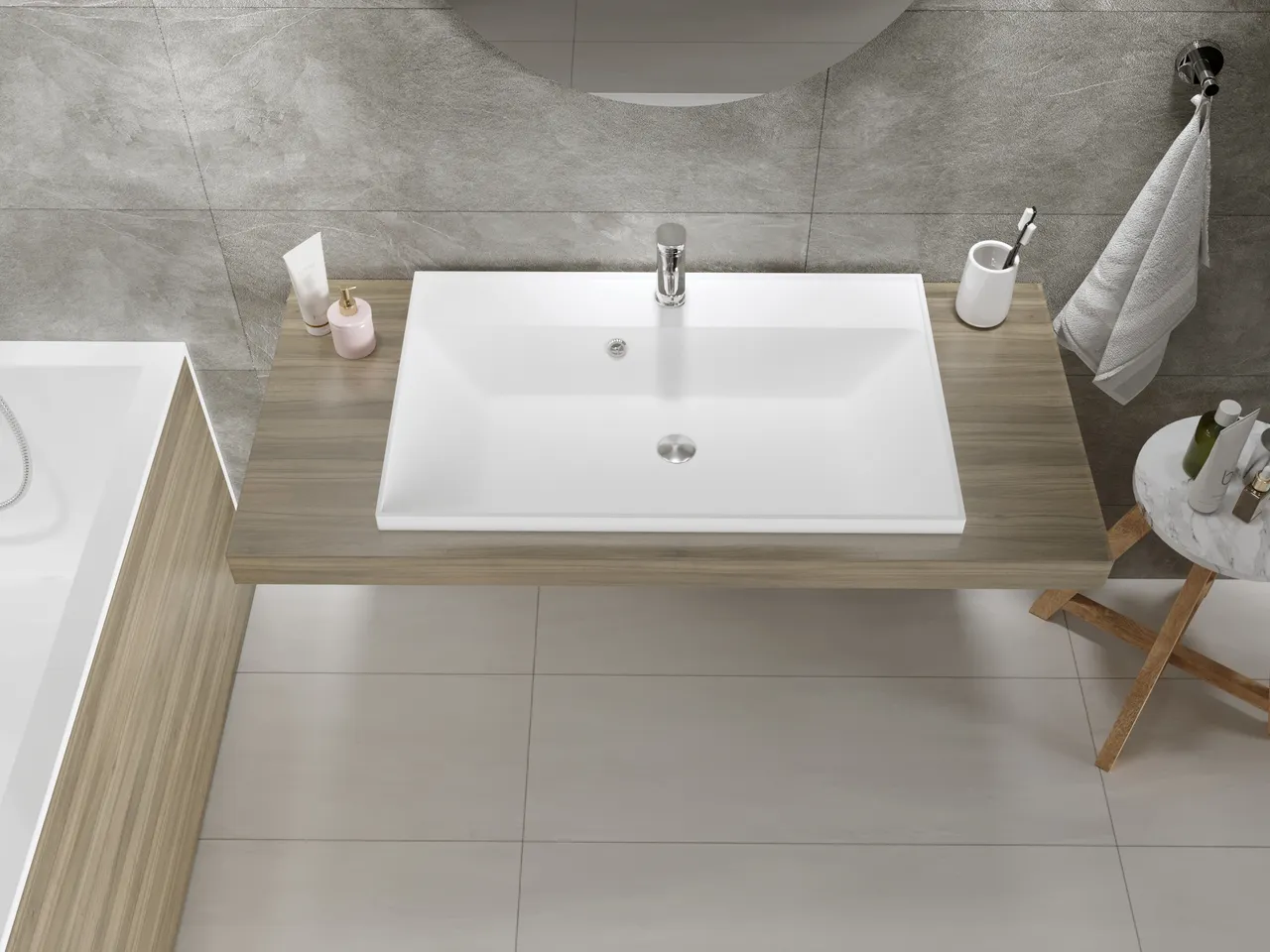 Товар: Раковина мебельная и на столешницу Classica 80 (МАТ) 4627173210829 - фото 7 Раковина мебельная и на столешницу Classica 80 (МАТ) 4627173210829 — фото 7, Раковины накладные