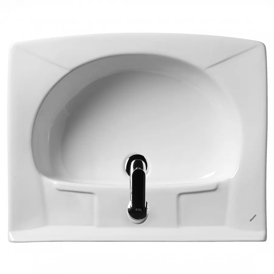 Товар: ПИЛОТ Умывальник 50/60 см. над стир.машиной, хр.кольцо, САНТЕК 1WH110569 - фото 2 ПИЛОТ Умывальник 50/60 см. над стир.машиной, хр.кольцо, САНТЕК 1WH110569 — фото 2, Раковины подвесные