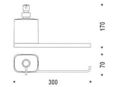 Товар: Полотенцедержатель с дозатором COLOMBO DESIGN TIME W4274 настенный цвет хром - фото 2 Полотенцедержатель с дозатором COLOMBO DESIGN TIME W4274 настенный цвет хром — фото 2, Дозаторы