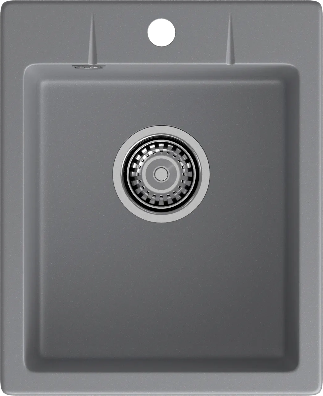 GRANFEST Мойка URBAN 240 1-чаша 400*490мм темно-серый арт.GF-UR- 240 темно-серый — фото 2, Кухонные мойки
