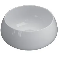 Раковина GLOBO T-EDGE на столешницу без отверстий цвет белый TE035BI — фото 1, Раковины