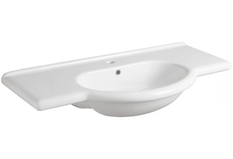 Товар: Раковина SIMAS LAVABI подвесная с одним отверстием и двумя намеченными консоль цвет белый TOP60 - фото 1 Раковина SIMAS LAVABI подвесная с одним отверстием и двумя намеченными консоль цвет белый TOP60 — фото 1, Раковины подвесные