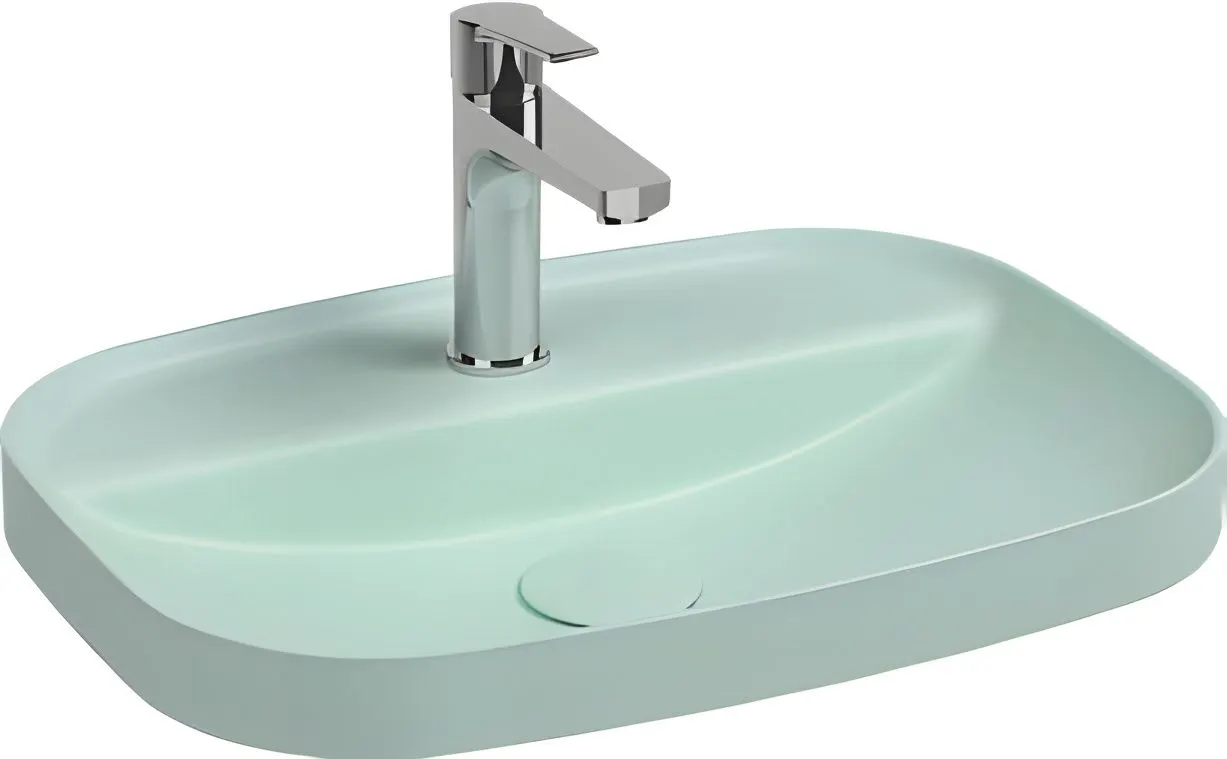 Раковина Allen Brau Fantasy Sphere 55 4.11034.MT мятный — фото 1, Раковины встраиваемые сверху