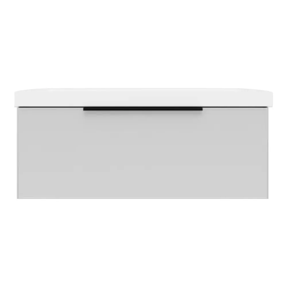 Товар: Тумба под раковину подвесная La Fenice SIMPLA FNC-01-SIM-B-100, белая - фото 1 Тумба под раковину подвесная La Fenice SIMPLA FNC-01-SIM-B-100, белая — фото 1, Тумбы под раковину