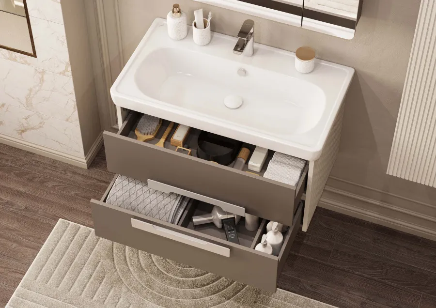 Товар: Тумба АР-ДЕКО 85, 2 ящ., кашемир (под раковину НЕО КЛАССИК 85) 1A280401DD6E0 - фото 11 Тумба АР-ДЕКО 85, 2 ящ., кашемир (под раковину НЕО КЛАССИК 85) 1A280401DD6E0 — фото 11, Тумбы под раковину