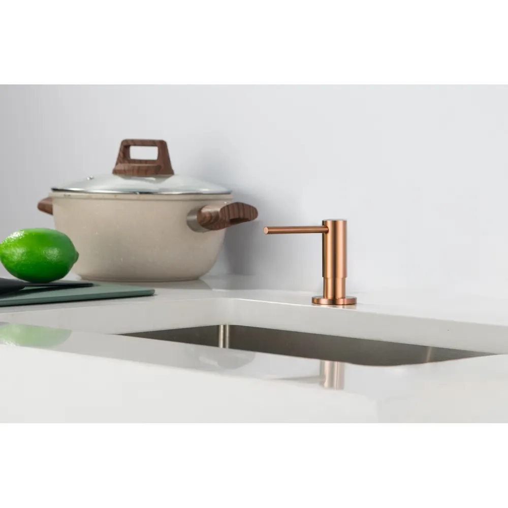 Дозатор встраиваемый Timo Saona 13139/19 розовое золото — фото 3, Дозаторы