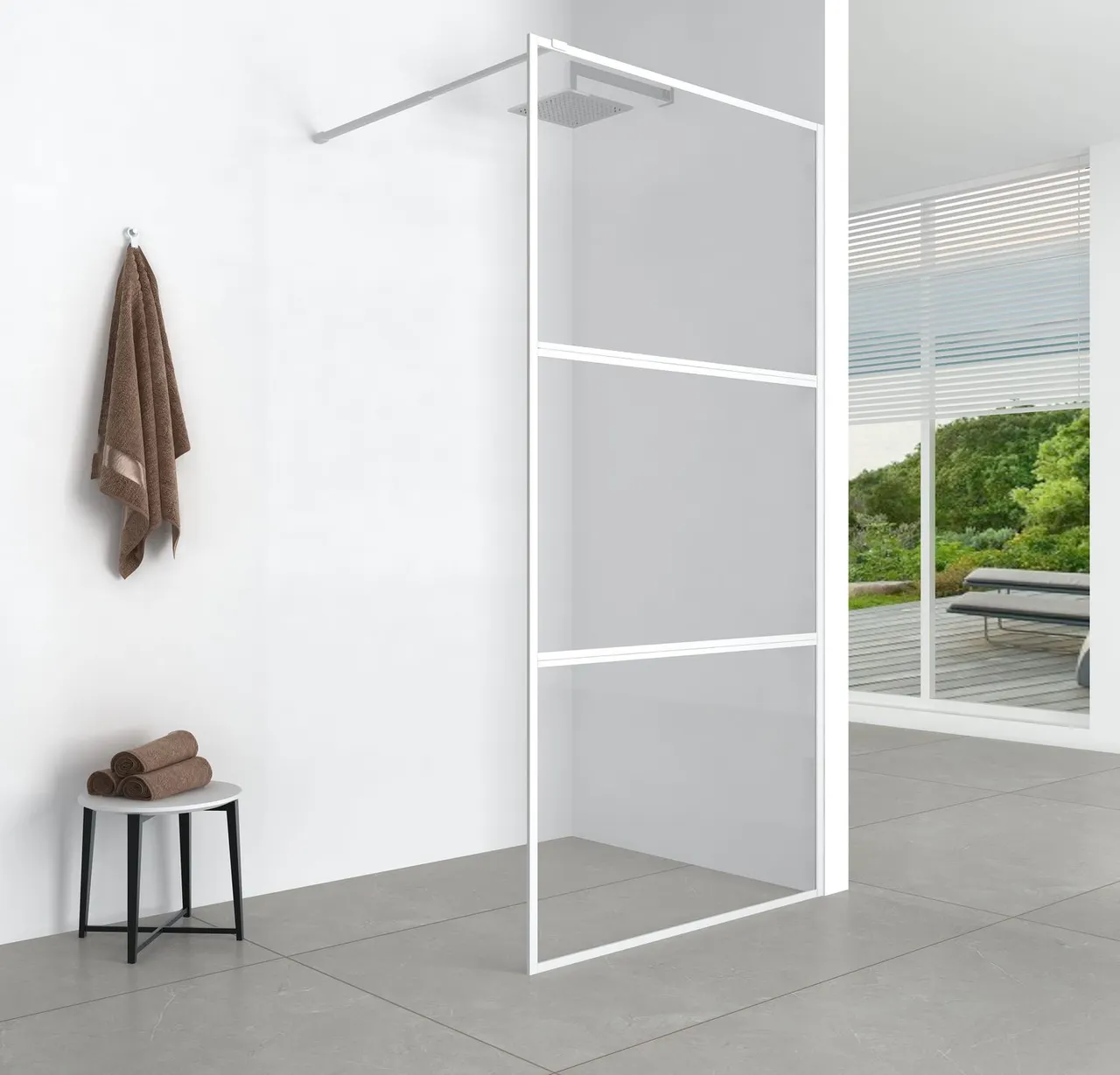 Товар: Душевая перегородка Aquanet 100x200 SW-1000WT профиль белый, прозрачное стекло - фото 1 Душевая перегородка Aquanet 100x200 SW-1000WT профиль белый, прозрачное стекло — фото 1, Душевые перегородки