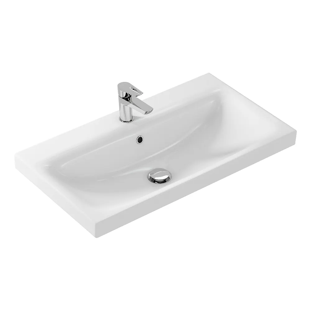 Товар: Умывальник мебельный MODUO 80см / CERSANIT S-UM-MOD80/1 - фото 1 Умывальник мебельный MODUO 80см / CERSANIT S-UM-MOD80/1 — фото 1, Раковины