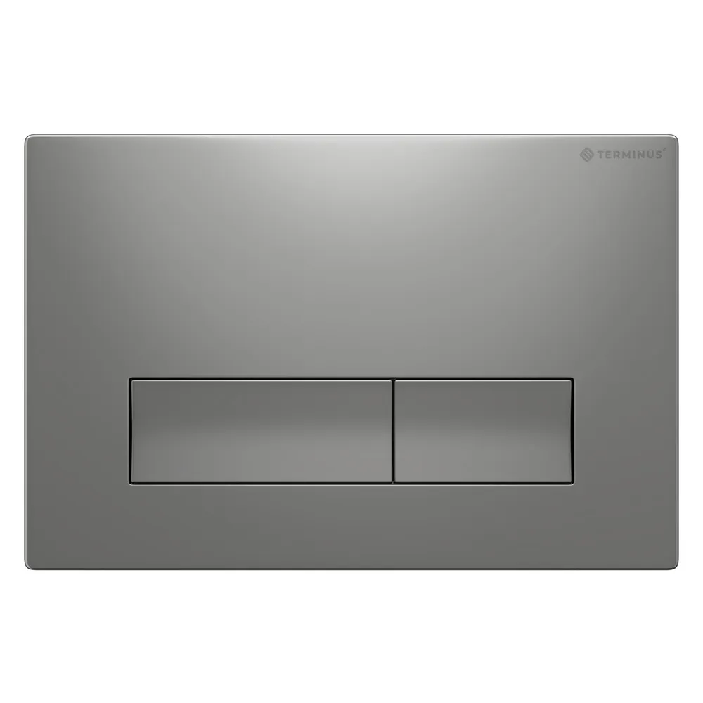 Клавиша смыва Terminus 72K24х16M, матовый хром — фото 1, Кнопки смыва