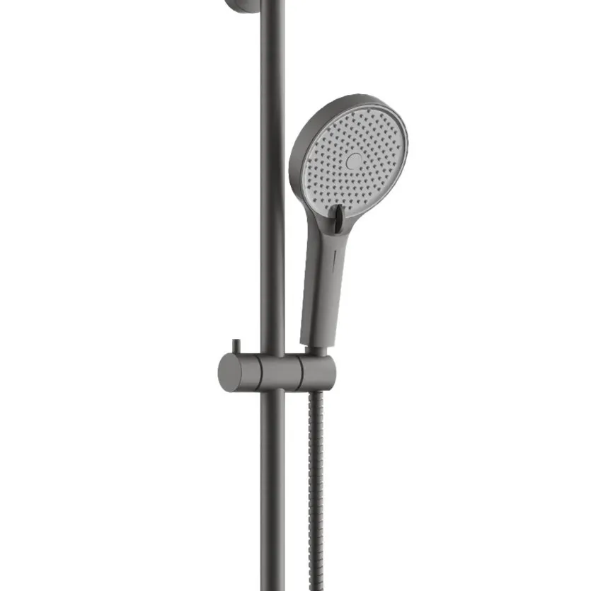 Душевая система BELZ B24813-3, оружейная сталь — фото 2, Душевые системы