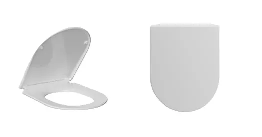 Сиденье BERNINA, BERNINA F дюропласт с микролифтом и креплениями Ceruttispa CT7586 — фото 2, Сиденья для унитаза