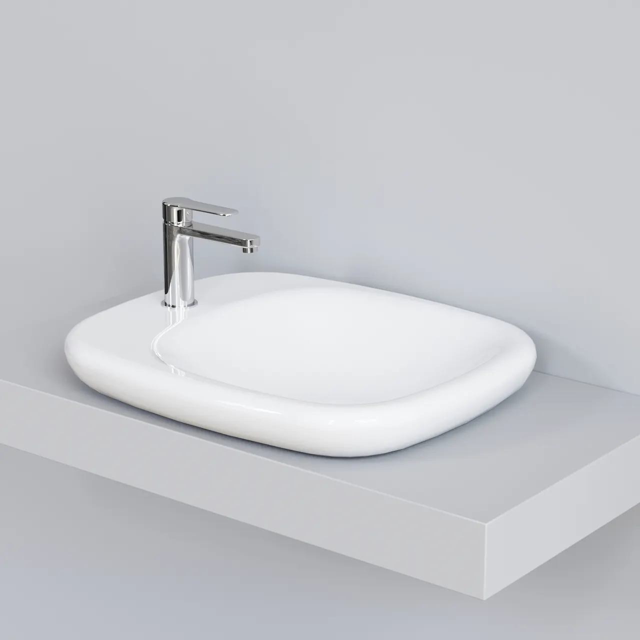 Товар: Раковина Ambassador Diamond 126T20001 (540*450*100) БЕЛАЯ - фото 4 Раковина Ambassador Diamond 126T20001 (540*450*100) БЕЛАЯ — фото 4, Раковины