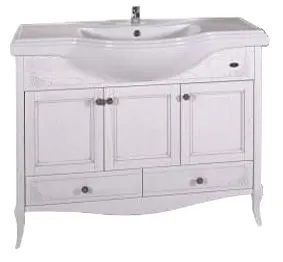 Комплект мебели для ванной Салерно 105 (Белый Патина Серебро) 969701 — фото 13, Готовые комплекты для ванной комнаты