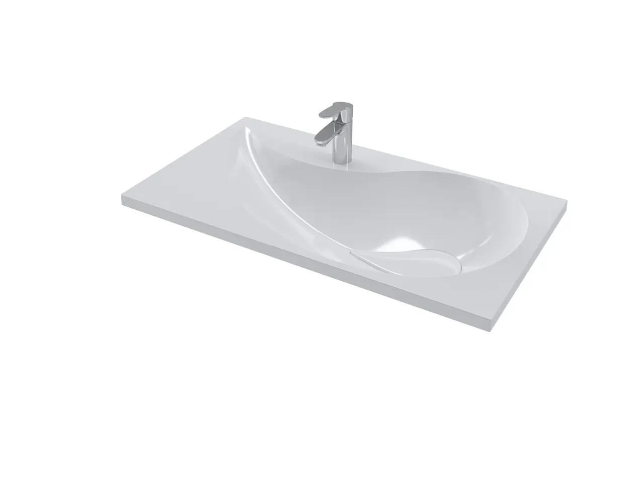 Раковина мебельная и на столешницу Naomi 80 4627173210065 — фото 1, Раковины накладные