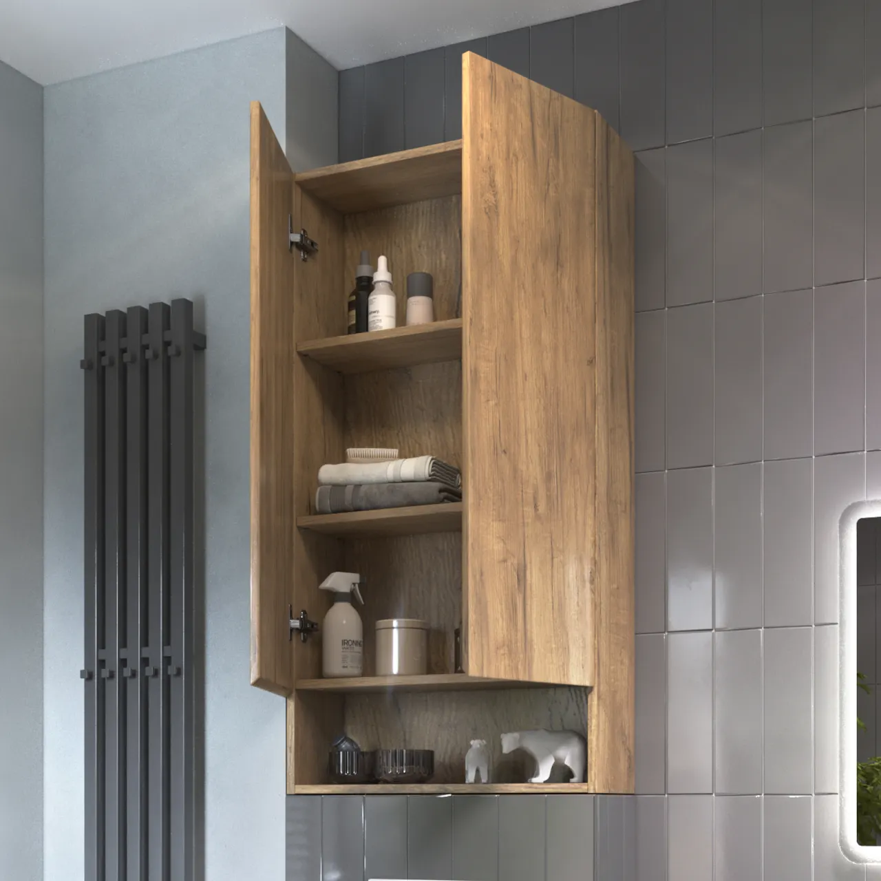 Товар: Шкаф VIGO Wing 60 подвесной дуб золотой (195 дуб золотой) - фото 4 Шкаф VIGO Wing 60 подвесной дуб золотой (195 дуб золотой) — фото 4, Шкафы для ванной